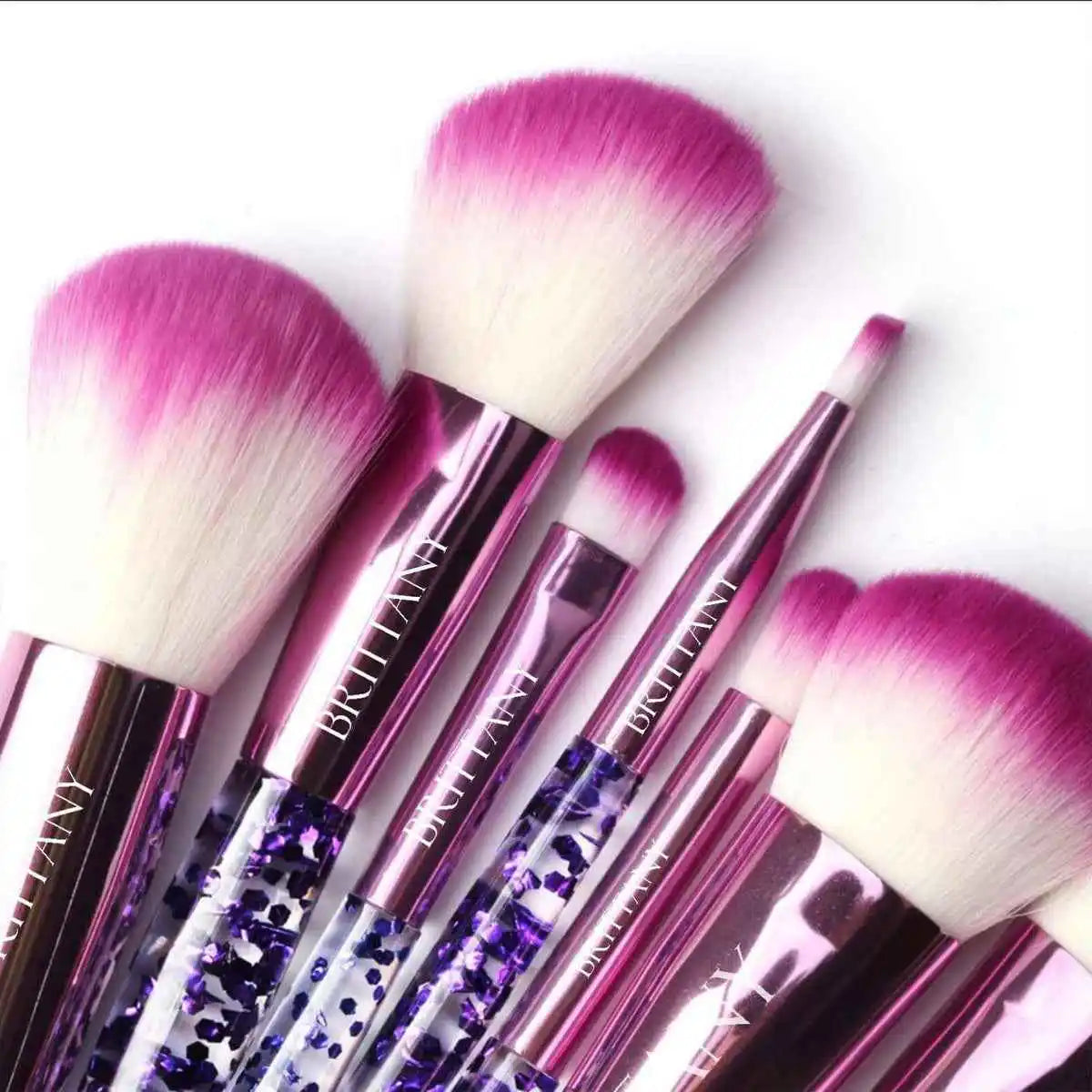 Brittany Glowy 'n' Glam Makeup Brushes Set - Plum