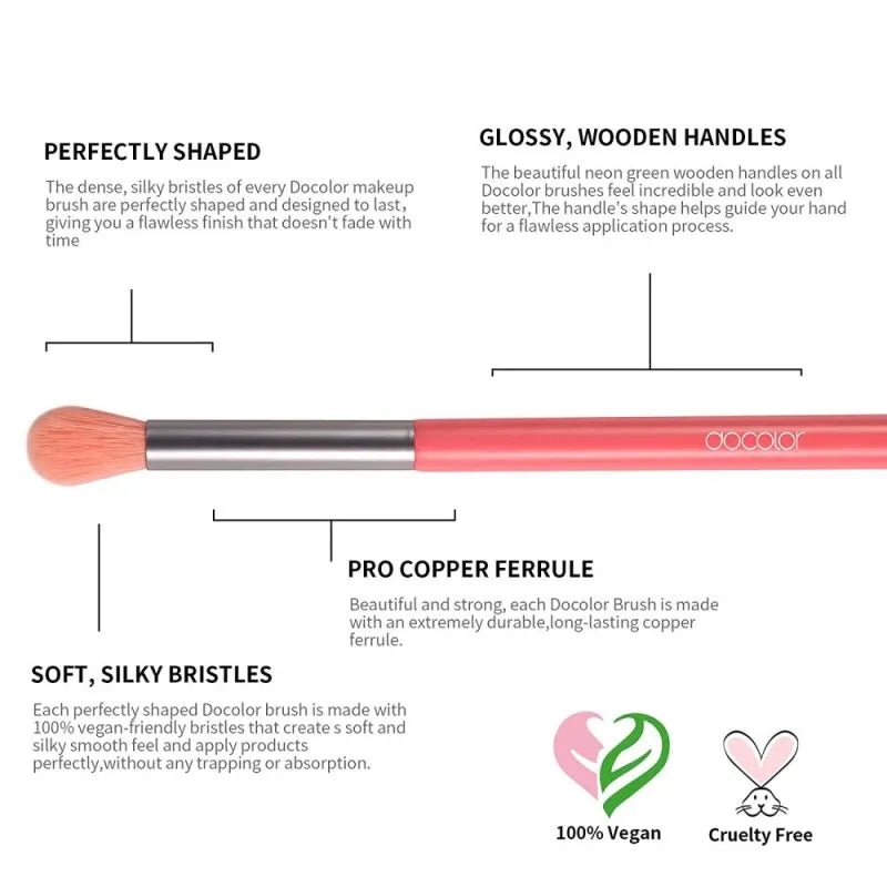 pink makeup brush set