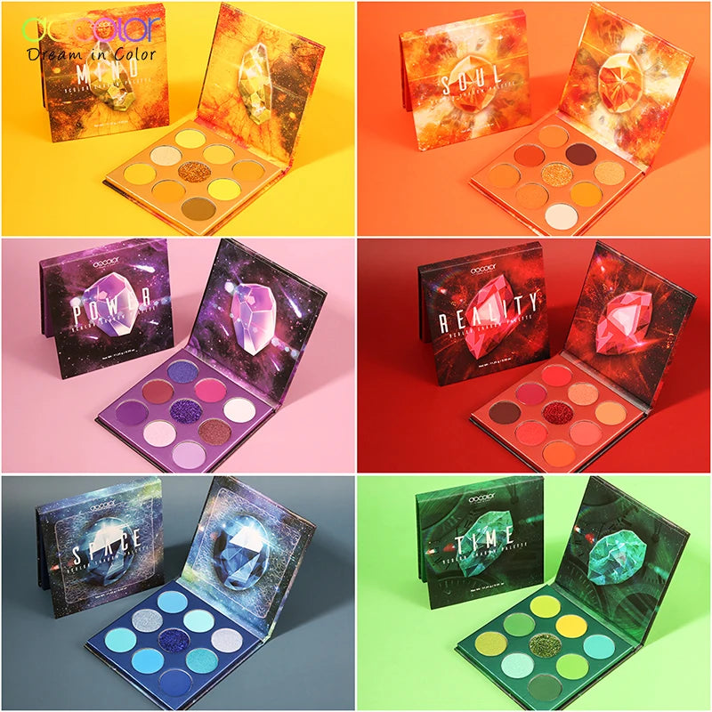 Docolor Eyeshadow Palette 9 Colors Waterproof Palette