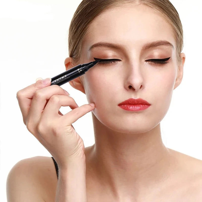 eyeliner stamp winged