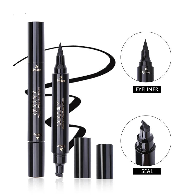 stamped wing eyeliner