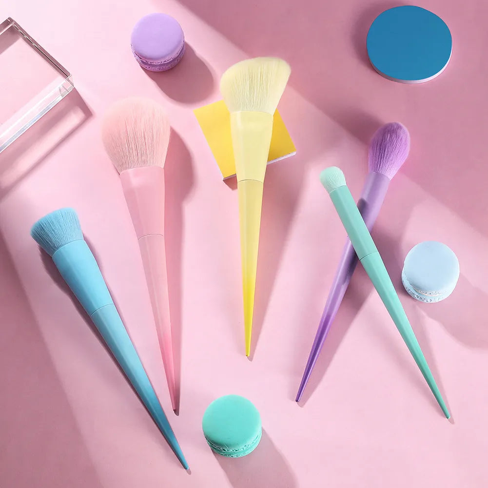 Colorful makeup brush