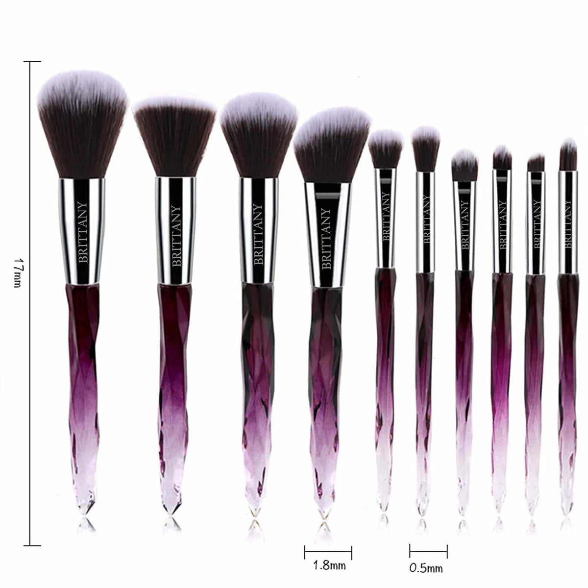 Party 4Life Crystal Brushes - Pink - Brittany Cosmetics