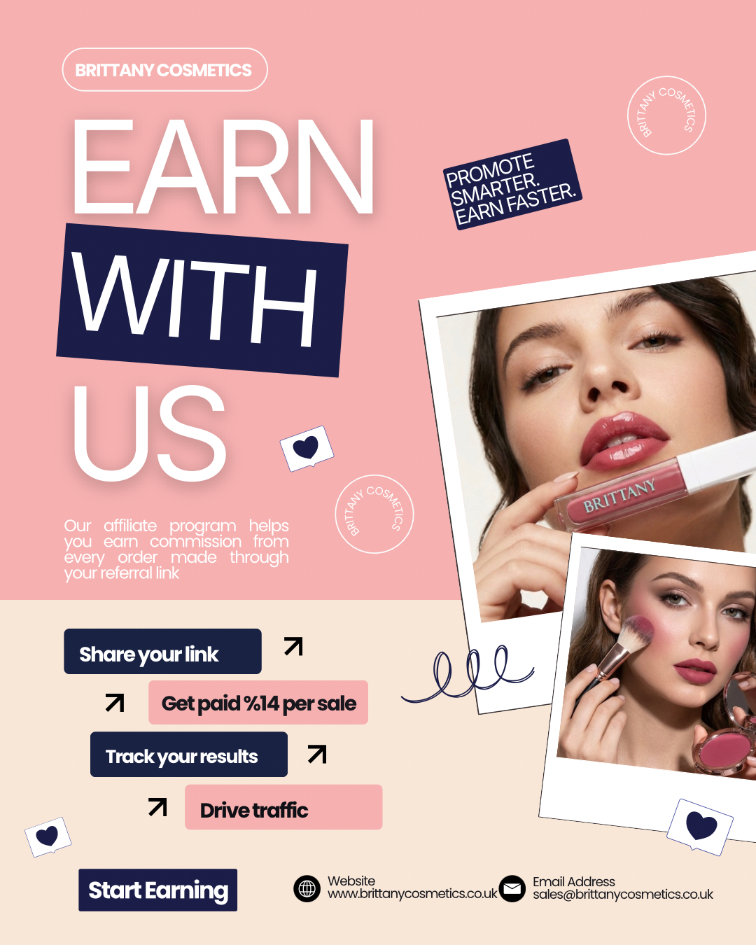 5 Reasons Why Beauty Influencers Are Choosing Brittany Cosmetics Affiliate Programme