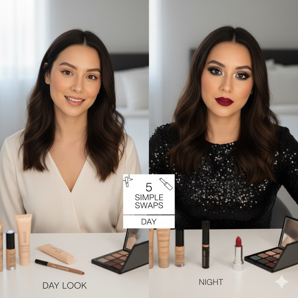 The Ultimate Day-to-Night Makeup Look: 5 Simple Swaps