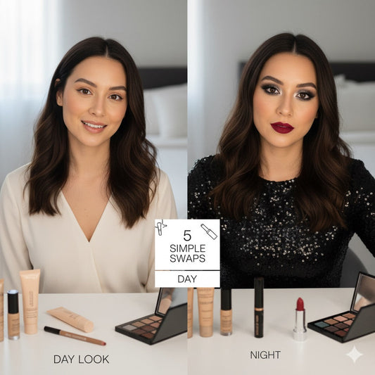 The Ultimate Day-to-Night Makeup Look: 5 Simple Swaps