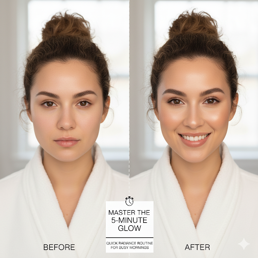 Master the 5-Minute Glow: Quick Radiance Routine for Busy Mornings - Brittany Cosmetics