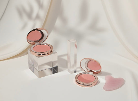 Blush formula comparison – powder, cream and liquid blush application