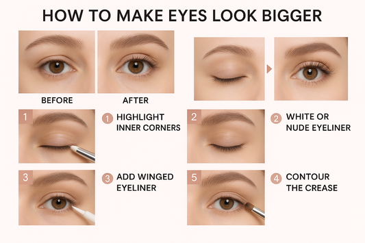 How to make your eyes look bigger with makeup: a step-by-step guide - Brittany Cosmetics