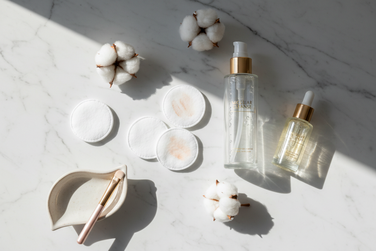 Micellar Water vs Cleansing Oil - Brittany Cosmetics