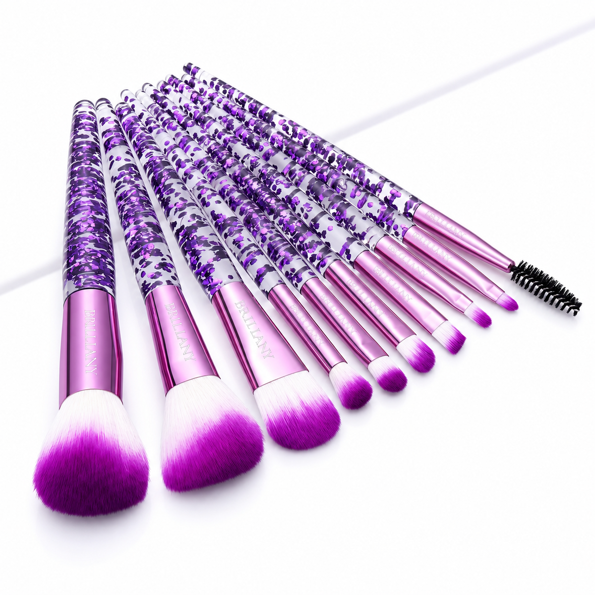 Makeup Brush Set - Brittany Glowy 'n' Glam Plum Edition