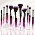 Pink Crystal Makeup Brush Set - Elevate Your Beauty Routine with Crystal Elegance