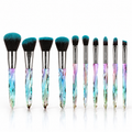 Blue Crystal Makeup Brush Set - Elevate Your Beauty Routine with Flawless Precision