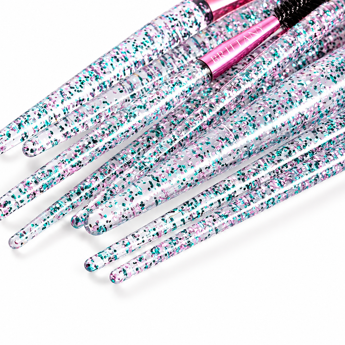 Glowy 'n' Glam Makeup Brush Set: Achieve Effortless Radiance with Brittany's 10-Piece Brush Collection