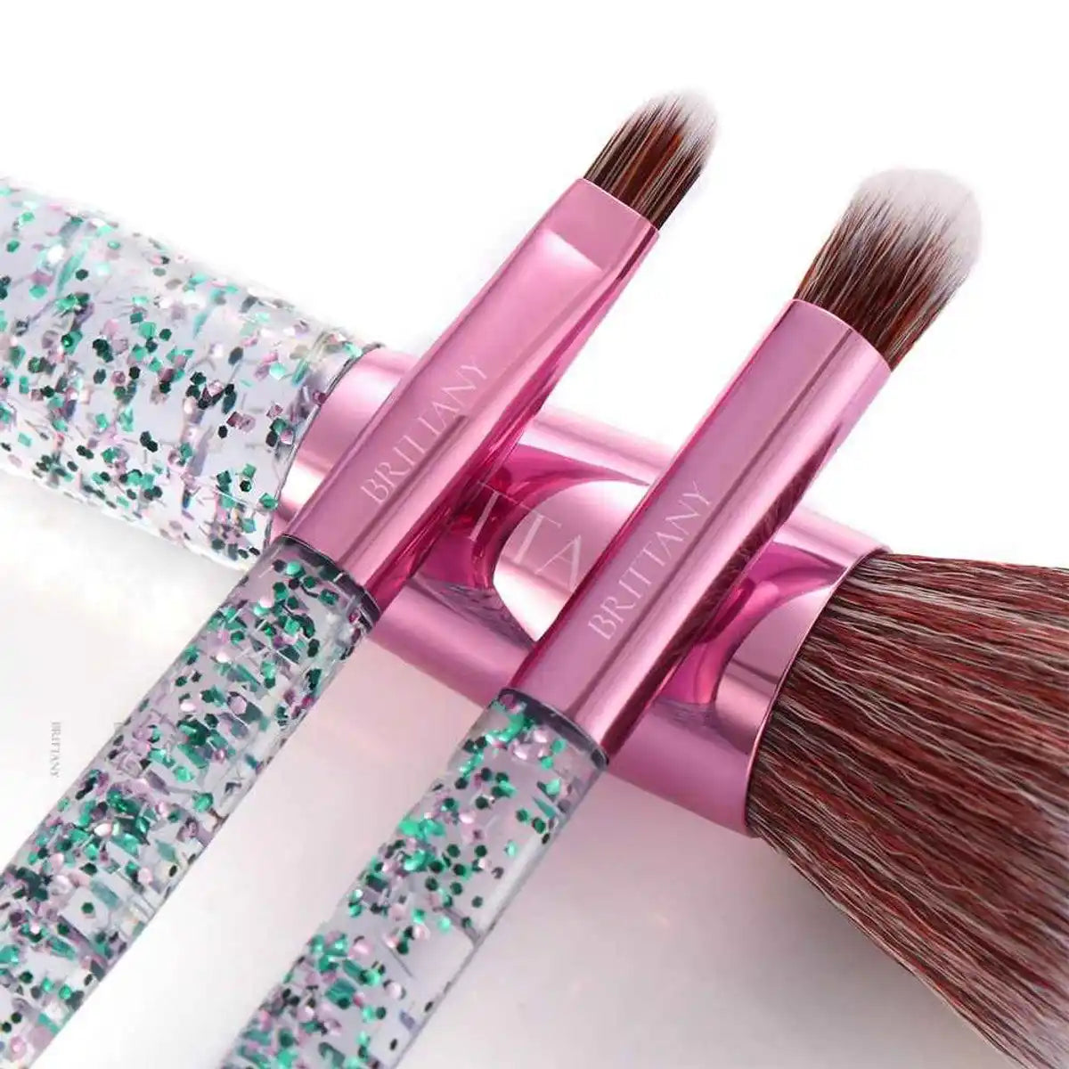 Brittany Glowy 'n' Glam Makeup Brushes Set - Taffy
